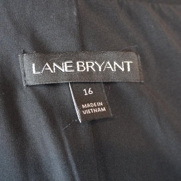 Lane Bryant Red White and‎ Sparkly Black Tweed Jacket Size 16 - Picture 7 of 8